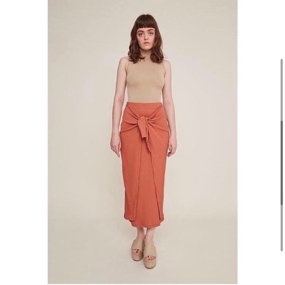 RITA ROW maxi orange skirt - Picture 2 of 6